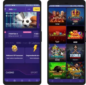 mobiele versie van lalabet casino